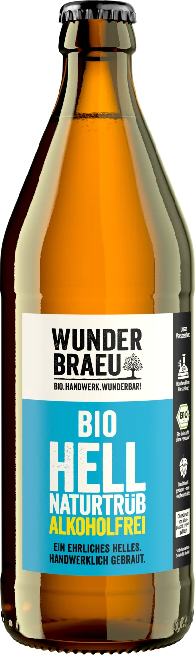 Wunderbraeu Hell Naturtrüb Alkoholfrei