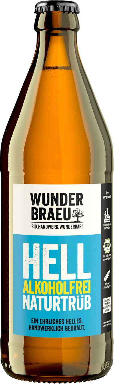 Wunderbraeu Hell Naturtrüb Alkoholfrei