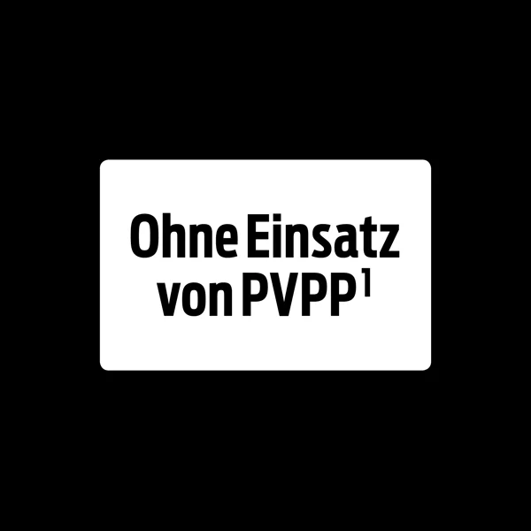 Ohne Einsatz von PVPP